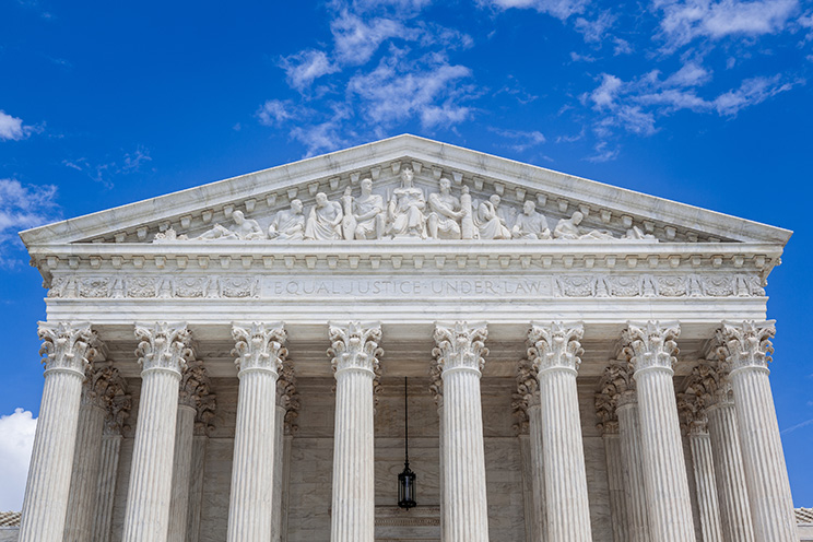 A photo of the facade of the U.S. Supreme Court building. Open educational resources